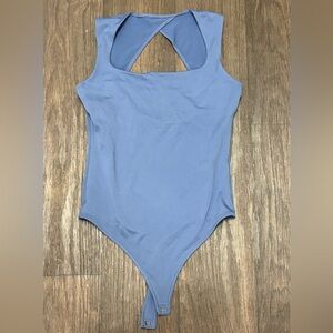 Hollister Blue Cutout-Back Bodysuit – Size M